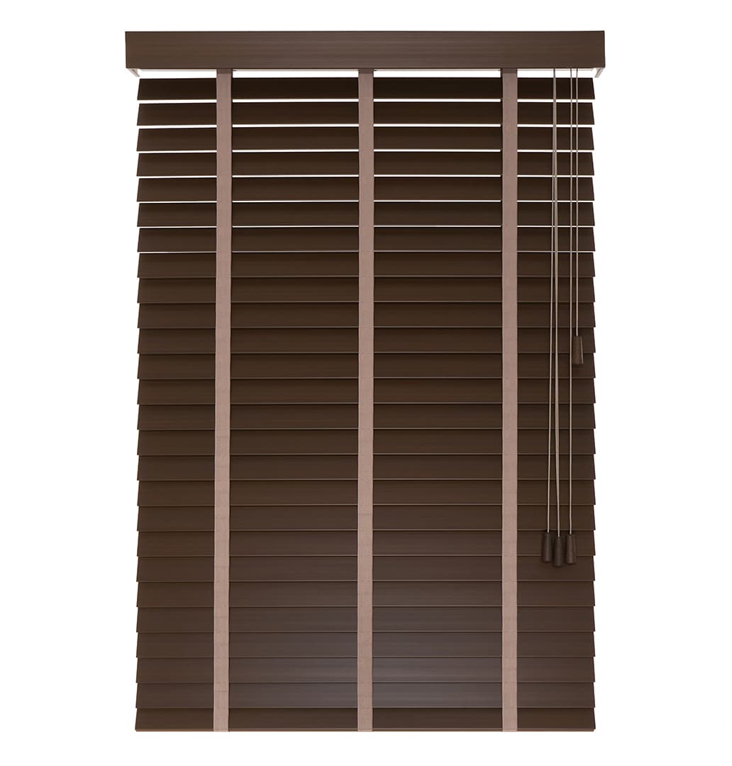 PVC Jaloezieën Faux Wood 50mm Cedro - Afbeelding 2