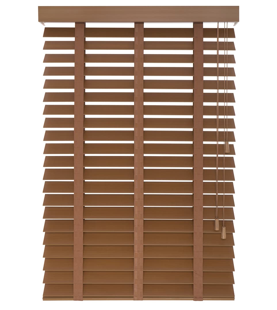 PVC Jaloezieën Faux Wood 65mm Cedro - Afbeelding 2